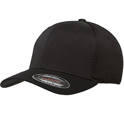 Abbildung von Flexfit Unisex Erwachsene Ultrafibre Airmesh Fitted Cap Hut, schwarz, L XL