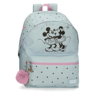 Abbildung von Joumma Disney Kisses M&amp;M Schulrucksack für Laptop, anpassbar, blau, 32 x 42 15 cm, Polyester, 20,46 l, Laptops