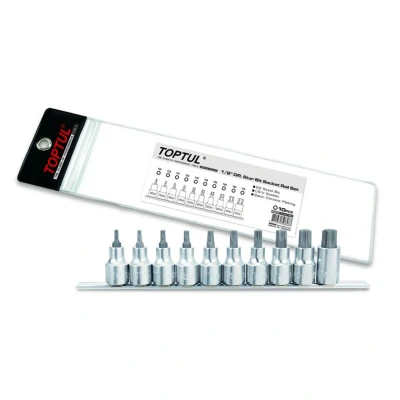 Abbildung von TORX Stecknusssatz TOPTUL 1/2 zoll 10Stk T20 T25 T27 T30 T40 T45 T50 T55 T60 T70