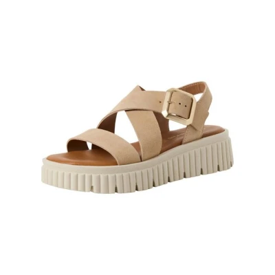Abbildung von Tamaris Plateausandalette, Damen, Größe: 37, Beige Schuhe