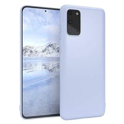 Abbildung von EAZY CASE Handyhülle Silikon mit Kameraschutz kompatibel Samsung Galaxy S20 Plus / 5G in Himmelblau Blau, Ultra dünn, Slimcover, Silikonhülle, Hülle, Softcase, Backcover