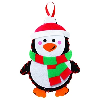 Abbildung von Baker Ross FE833 Pinguin Nähset für Kinder 3er Pack, Bastelset zum Nähen Kinder, Weihnachtsbastelsets, Bastelideen Weihnachten, Weihnachtsgeschenke