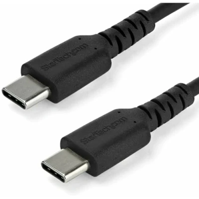 Abbildung von StarTech.com USB C Kabel (1m, hochwertiges 2.0 Typ Datenübertragungs und Ladekabel, St/St) Schwarz