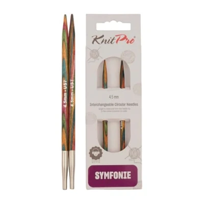 Abbildung von KnitPro 20421 wechselbare Nadelspitzen Symfonie Holz kurz, 4,50 mm