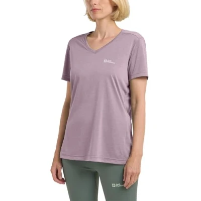 Abbildung von Jack Wolfskin Crosstrail Tshirt basic, Damen, Größe: XL, Wild blossom
