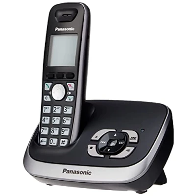 Abbildung von Panasonic KX TG6521GB Schnurlostelefon mit Anrufbeantworter schwarz