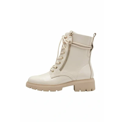 Abbildung von Tamaris Plateaustiefelette, Damen, Größe: 38, Creme patent Schuhe