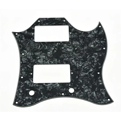Abbildung von KAISH Black Pearl Standard SG Full Face Guitar Pickguard für USA Special