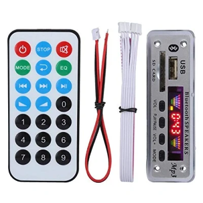 Abbildung von Garsent Decode Board Bluetooth 5.0 Audiomodul Digitale mit Fernbedienung,DC 5V/12V Audio Decoder Modul USB FM Radio Lossless MP3/WMA/WAV/FLAC/APE