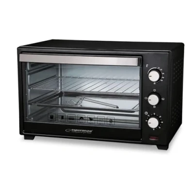 Abbildung von Esperanza Minibackofen Konvektions Mini Backofen 20L 1600W, Pizza, Aufläufe, Pommes Frites Fleisch Fisch backen