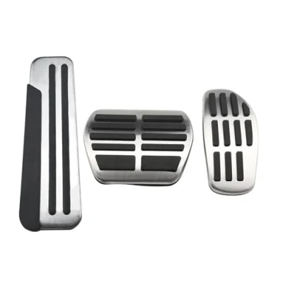 Abbildung von Fußstütze Pedale Für Nissan Qashqai J12 2023 2024 Edelstahl Accelerator at MT Auto Bremse Kein Bohren Pedal Abdeckung Pads Teile Pedalkappen (Color : 3 PCS)