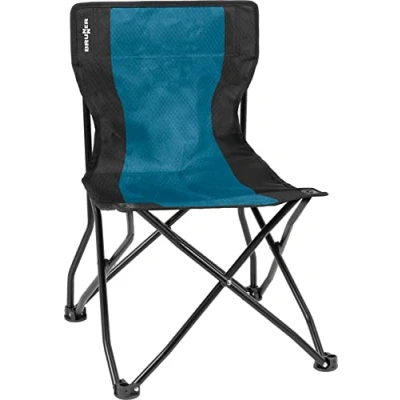 Abbildung von BRUNNER 0404035N.C55 Klappstuhl für Camping, mit Sicherheitsrahmen, rutschfest, grau/grün, Tragkraft 102 kg, Metall, Standard