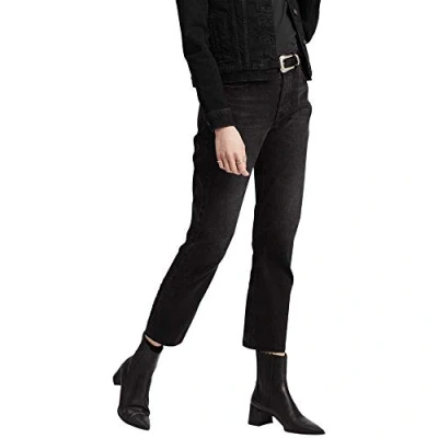 Abbildung von Levi&#039;s Damen 501® Crop Jeans,Black Heart,34W / 28L