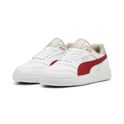 Abbildung von Puma Doublecourt Sneaker low, Größe: 47, White intense red Leder und lederimitat
