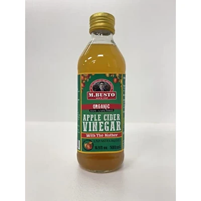 Abbildung von M. Busto Bio Apfelessig Apple Cider Vinegar Ökologisch Unpasteurisiert Mit Mutter Koscher Seit 1939 (2 x 500 ml)