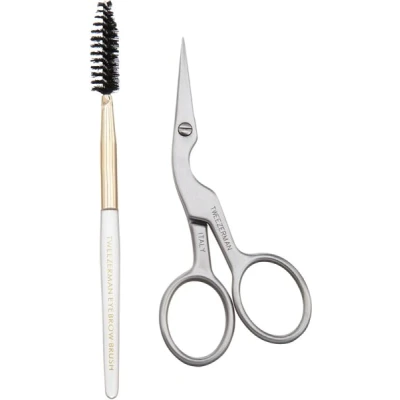 Abbildung von Tweezerman BROW Shaping SET Scissors &amp; Brush Zubehör Augenmakeup, Größe: One Size, Stainless