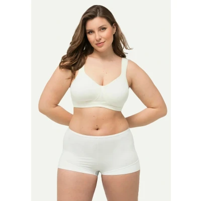 Abbildung von Ulla Popken Stretch FIT Hipster Panties, Damen, Größe: 54/56, Creme white