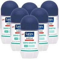 Abbildung von 6 x SANEX Men Deo Roll On &quot;Dermo Sensitive&quot; für empfindliche Haut 50ml