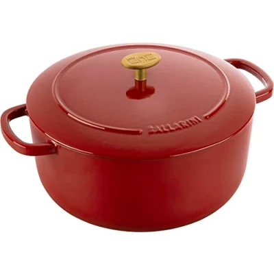 Abbildung von BALLARINI Bellamonte Auflaufform Bräter Dutch Oven Emailliertes Gusseisen Rund 20 cm 2,5 L Rot