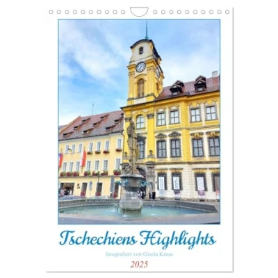 Abbildung von Tschechiens Highlights (Wandkalender 2025 DIN A4 hoch), CALVENDO Monatskalender