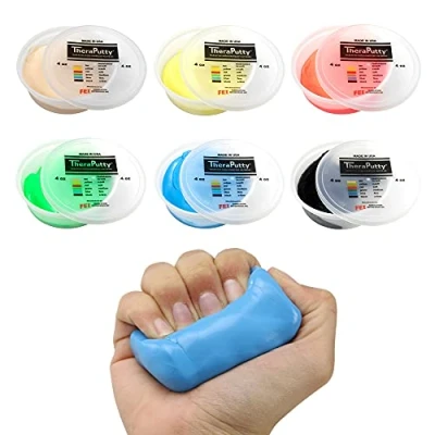 Abbildung von CanDo Antimikrobielle Theraputty Therapie Knetmasse 113 g 6er Set (versch. Farben)