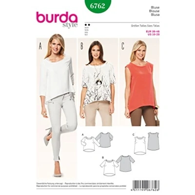 Abbildung von Burda Schnittmuster Shirt 6762