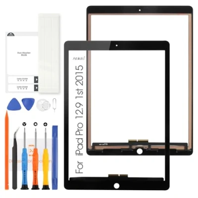 Abbildung von Arbilato Für iPad Pro 12.9 2015 1st 1 Touchscreen Ersatz A1652 A1584 Digitizer Sensor mit Reparatursets (nicht LCD) (Schwarz)