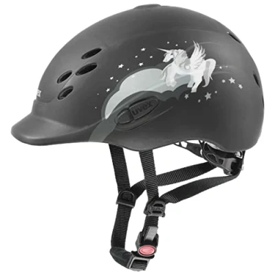 Abbildung von Uvex Reithelm Onyxx Unicorn Schwarz 49 54cm