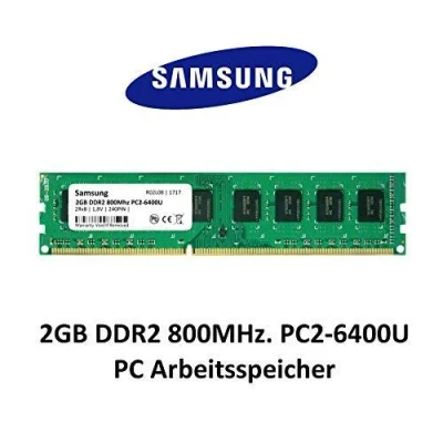 Abbildung von Samsung 2GB DDR2 800Mhz PC2 6400 240pin Desktop Arbeitsspeicher RAM Memory 3rd DIMM
