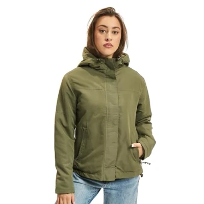 Abbildung von Brandit Frontzip Übergangsjacke, Damen, Größe: Medium, Olive