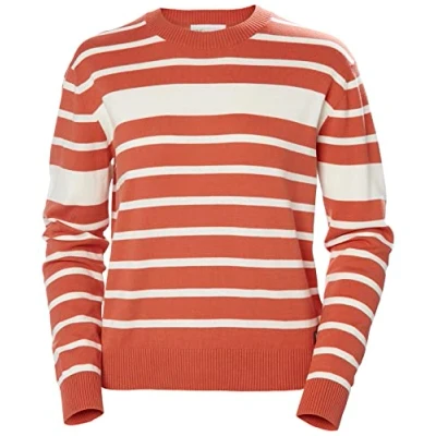 Abbildung von Helly Hansen Damen W Skagen Sweater 2.0 Pullover, Terrakotta Streifen, L