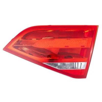Abbildung von HELLA 2TZ 009 687 101 Rückleuchte rechts innerer Teil P21W, W16W 12 glasklar, Rot mit Glühlampen Lampenträger AUDI: A4 B8 Limousine