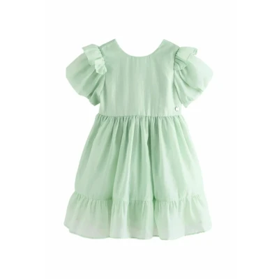 Abbildung von Laura Ashley Regular FIT BOW BACK Freizeitkleid für Kinder, Größe: 68, Green