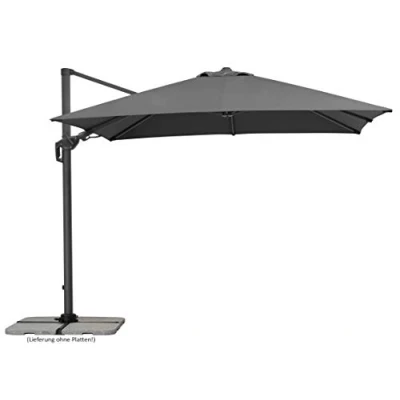 Abbildung von Schneider Sonnenschirm RHODOS TWIST ca. 300 x cm anthrazit, Anthracite