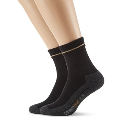Abbildung von Camano Herren 5942 Sportsocken, Schwarz (Black 5), (Herstellergröße: 39/42) (2er Pack)