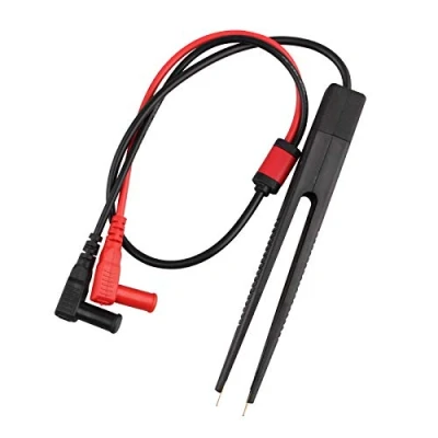 Abbildung von HALJIA SMD Chip, Test Clip Messgerät Tragbares Chip LCR für Multimeter Widerstands Kondensatoren