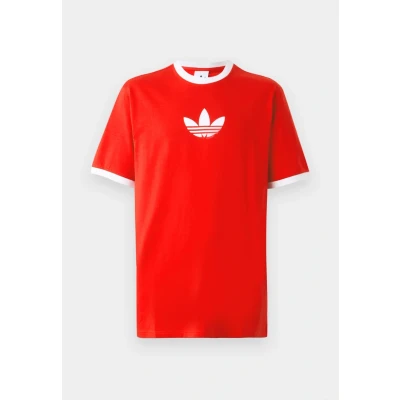 Abbildung von adidas Originals Oversize TEE Tshirt print, Herren, Größe: XS, Better scarlet/white