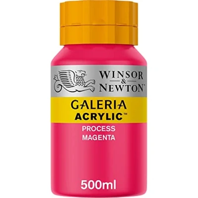 Abbildung von Winsor &amp; Newton 2150533 Galeria Acrylfarbe, hohe Pigmentierung, lichtecht, buttrige Konsistenz, 500 ml Topf Process Magenta
