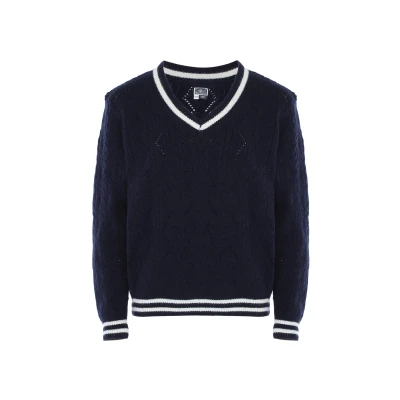 Abbildung von DREIMASTER Maritimer Damenpullover XL/XXL / Marine 52% Acryl 25% Nylon 23% Polyester