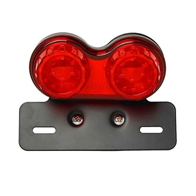 Abbildung von ZYTC 40 LED Watt Motorrad Rückli Bremsleuchten Blinker Kennzeichenleuchte Halterung (Rot)