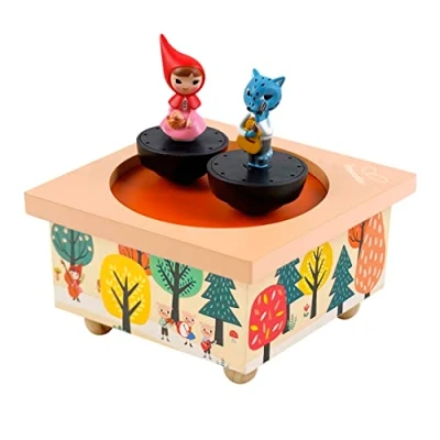 Abbildung von Trousselier Rotkäppchen Tanzende Musikbox Spieluhr Ideales Geburtsgeschenk 2 abnehmbare Figuren Einfache Bedienung Musik Der Frühling von Vivaldi Farbe Multicolor, S95095, large