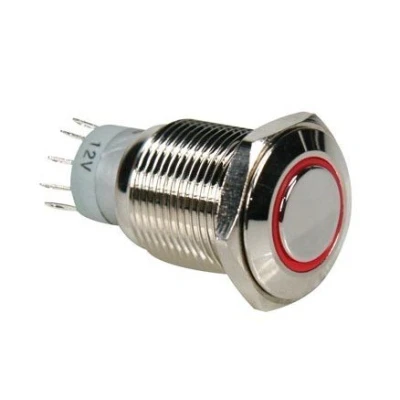 Abbildung von VS ELECTRONIC 300643 Drucktaster, 5A/230 V, DPST, Rot R2000R