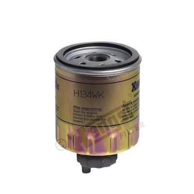 Abbildung von HENGST FILTER H134WK Kraftstofffilter Anschraubfilter VOLVO: V40 Kombi, S40 I, RENAULT: ESPACE 3, LAGUNA 1, MASTER 1 Pritsche/Fahrgestell