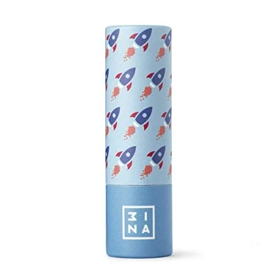 Abbildung von 3INA Make up Lippenstift Etuis aus Karton anpassbarer Kombinieren Sie mit dem Pick &amp; Mix 16 verfügbare Etui Designs Blue Rocket