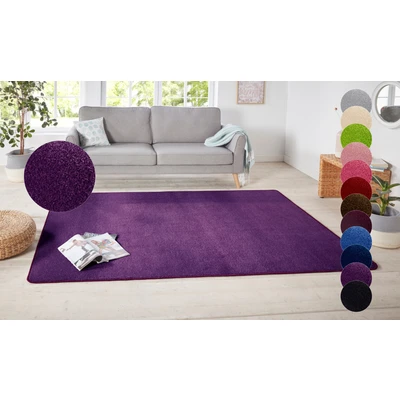 Abbildung von HANSE Home Teppich &quot;Shashi&quot;, rechteckig, Kurzflor, Unifarben, Teppich, Weich, Esszimmer, Kinderzimmer, Flur