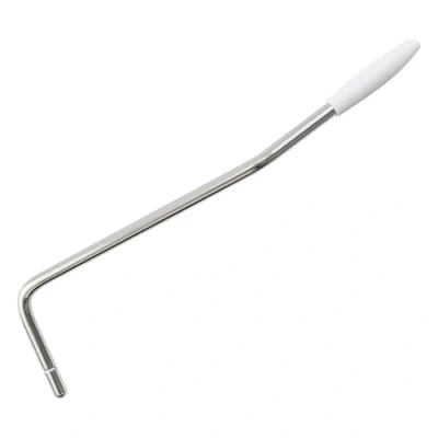 Abbildung von Wilkinson Stahl 5mm Push In Style Tremolo Arm Hebel Whammy Bar für und Andere Import E Gitarre, Chrom Weißer Kappe