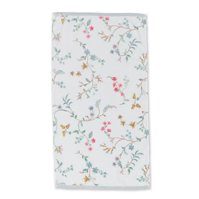 Abbildung von Les Fleurs Handtuch weiß 55x100cm (1 Stück)