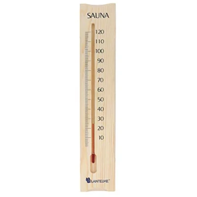 Abbildung von Lantelme Badethermometer Saunathermometer, 38cm, Kiefernholz