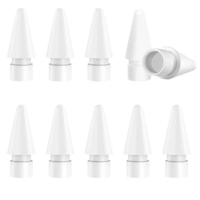 Abbildung von zoerbufan 10 Stücke Spitzen Ersatz für Apple Pencil 2. / 1. Generation, Pro/USB C, Hochempfindliche Ersatzspitzen Pencil, Hochsensibel Präziser POM