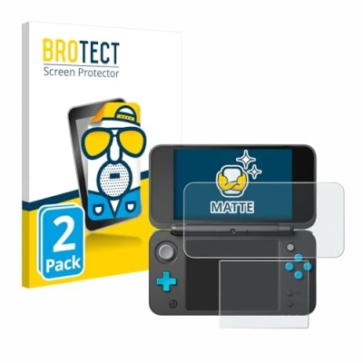 Abbildung von BROTECT Entspiegelungs Schutzfolie für New Nintendo 2DS XL (2 Stück) Matte Displayschutz Folie, Anti Reflex, Fingerprint
